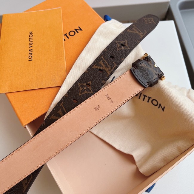 Louis Vuitton 30MM Leather Belt 7109-1