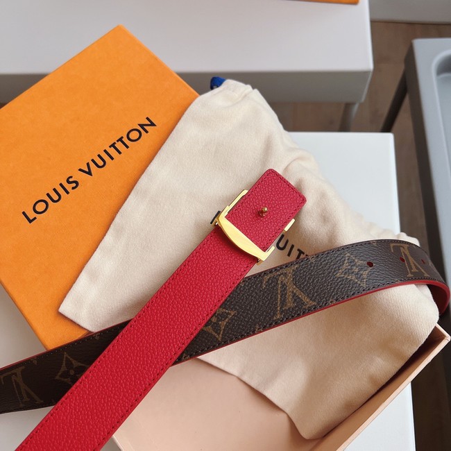 Louis Vuitton 30MM Leather Belt 7109-3