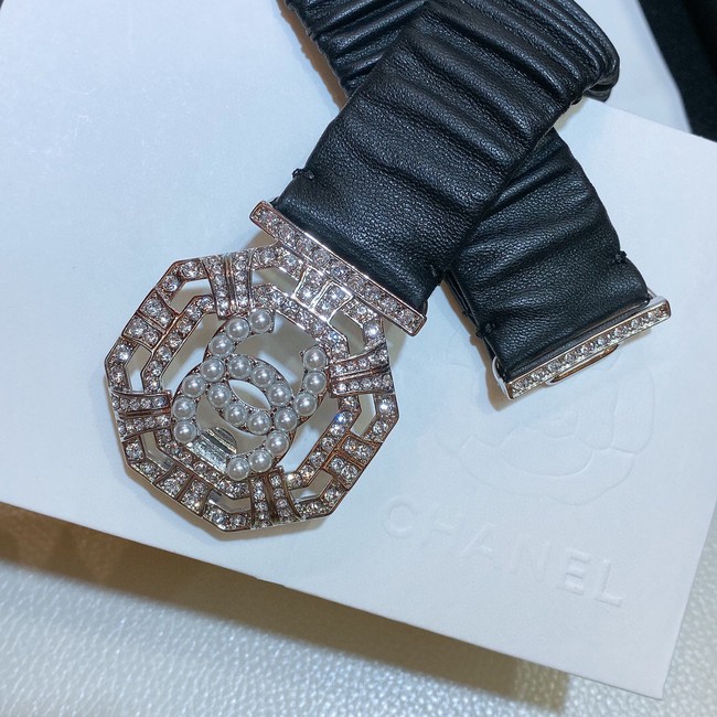 Chanel 30MM Leather Belt 7114-1