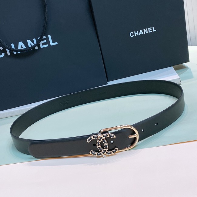 Chanel 30MM Leather Belt 7116-1