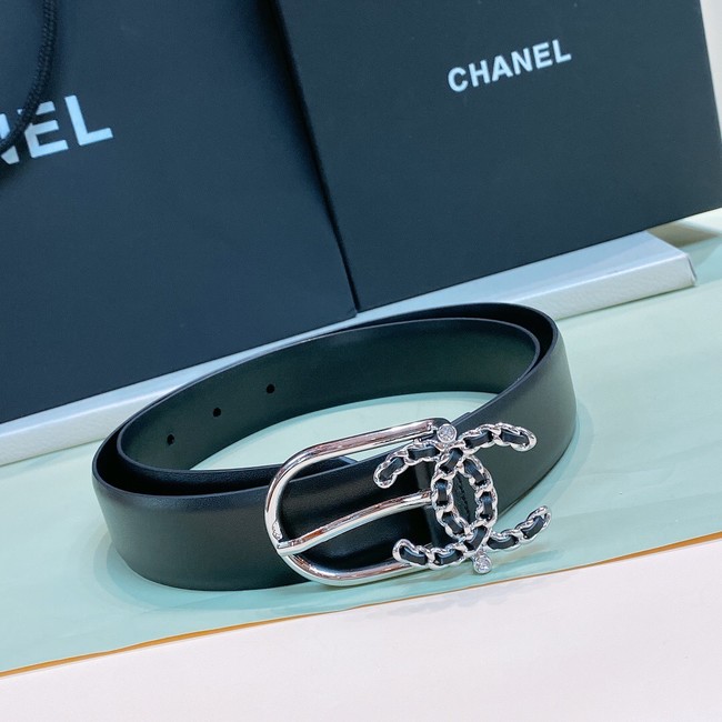 Chanel 30MM Leather Belt 7116-2