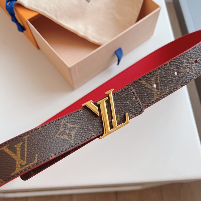 Louis Vuitton 30MM Leather Belt 7109-13