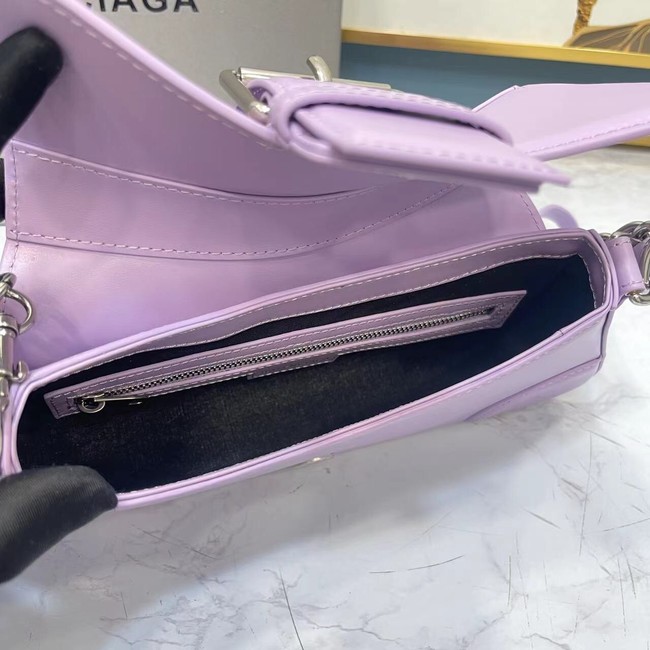 Balenciaga HOURGLASS SMALL TOP HANDLE BAG 6088 purple