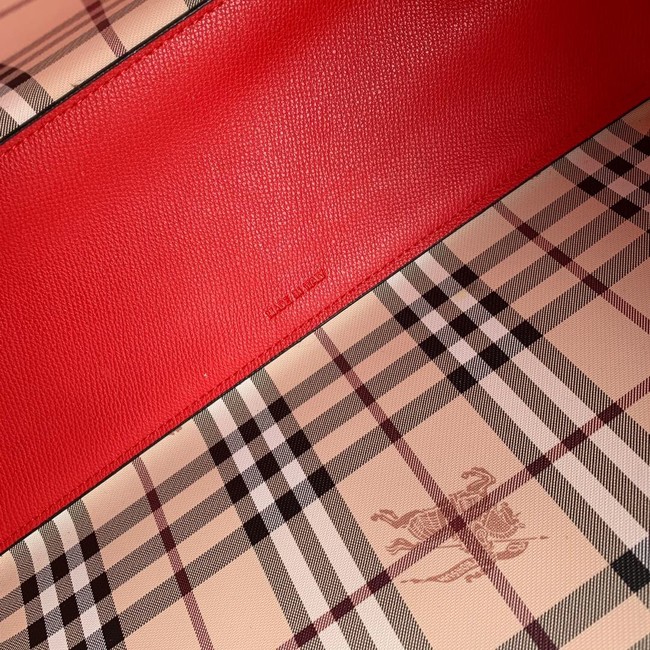 BurBerry Leather Shoulder Bag 6351 red