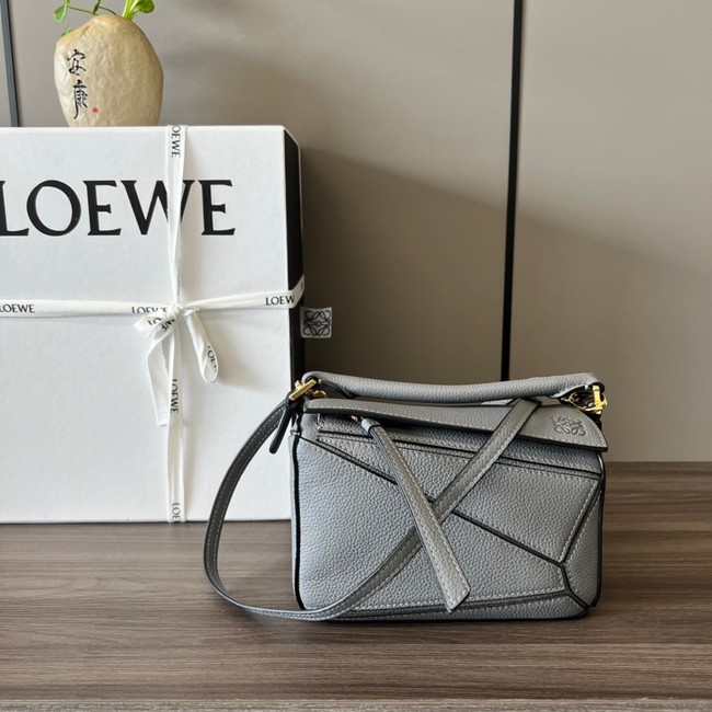 Loewe mini Puzzle Bag Original Leather 6134 gray