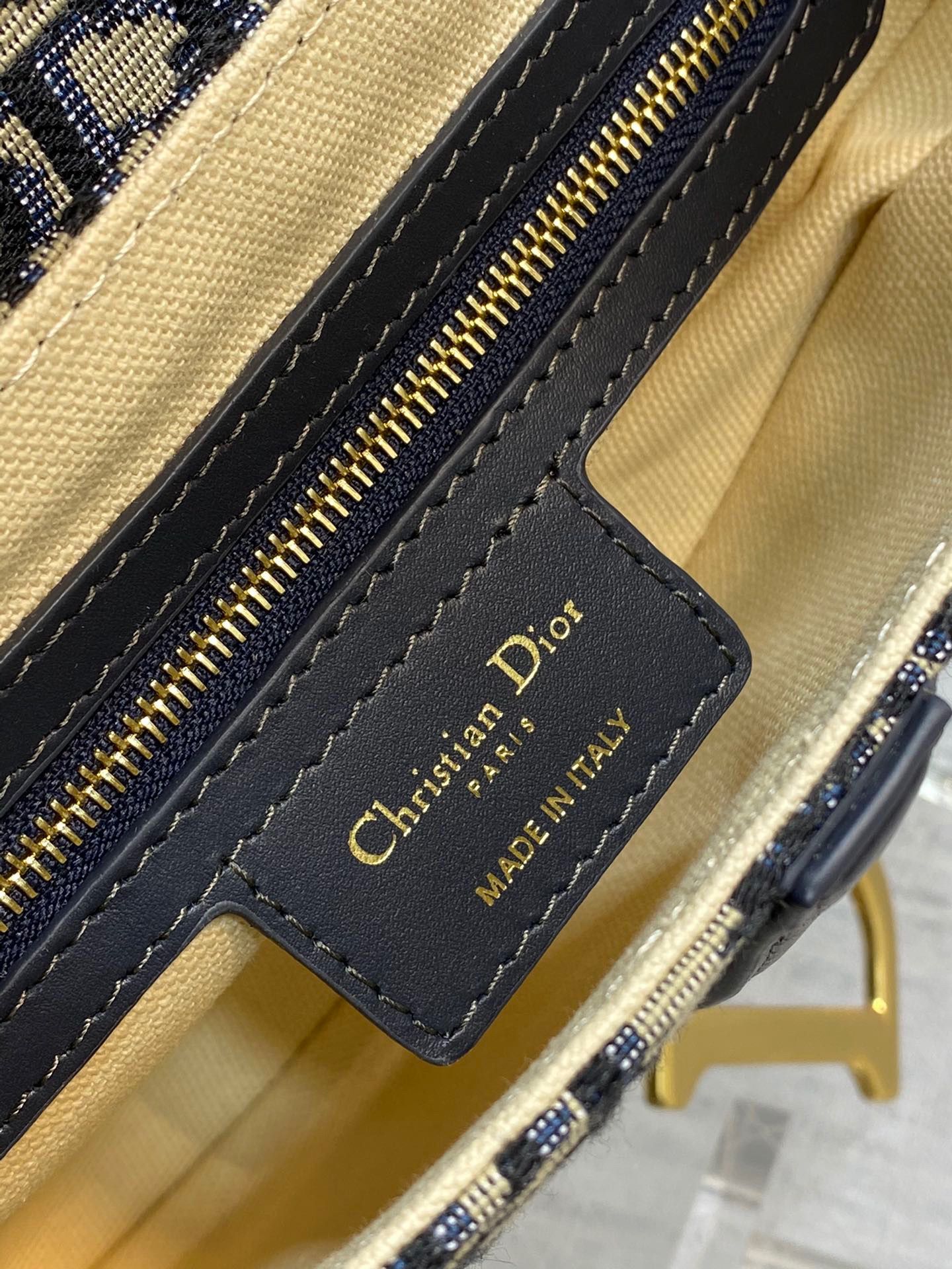 Dior Saddle Bag with Strap Oblique Jacquard M0488 Blue