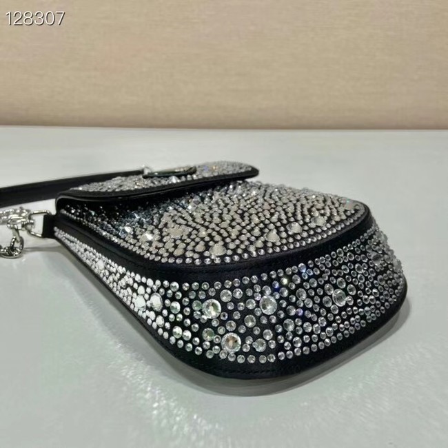 Prada Prada crystal mini-bag 1BH185 black