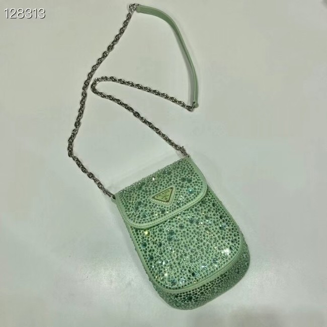 Prada Prada crystal mini-bag 1BH185 green