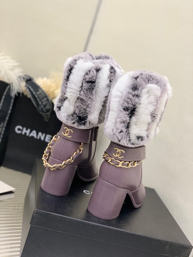 Chanel ANKLE BOOTS Heel height 6.5CM 91014-1
