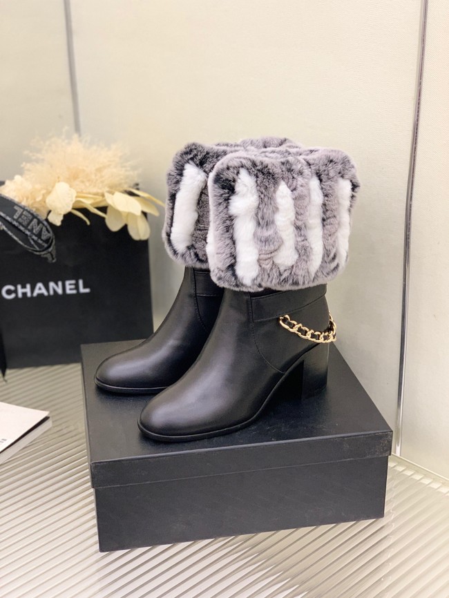 Chanel ANKLE BOOTS Heel height 6.5CM 91014-2