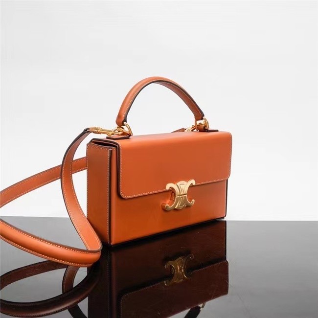 Celine SMALL CUIR TRIOMPHE IN SMOOTH CALFSKIN 199992 TAN