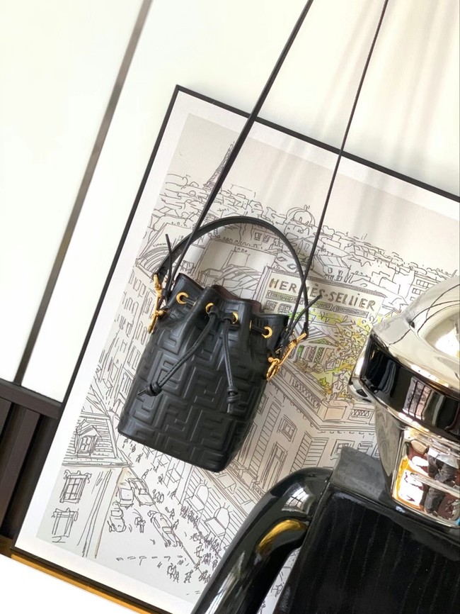 FENDI Mon Tresor leather mini-bag 8BS010 black