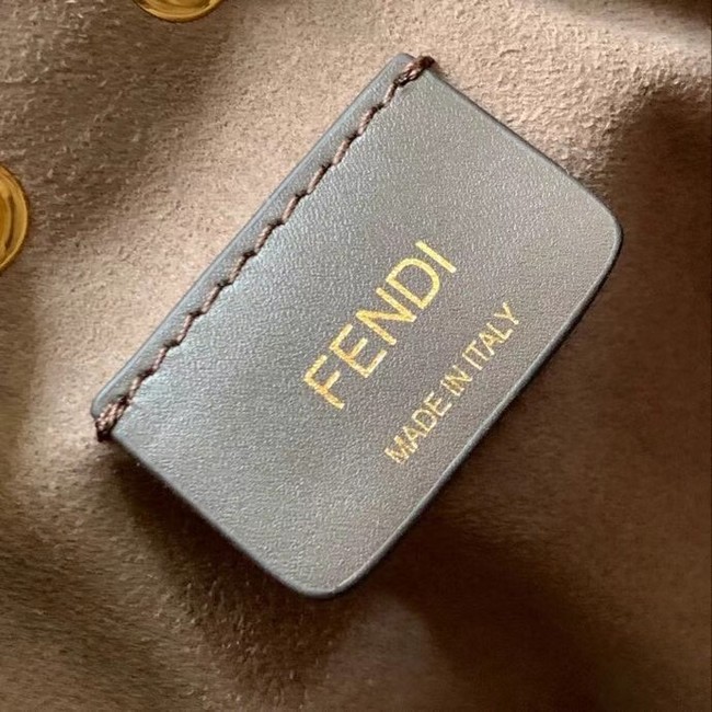 FENDI Mon Tresor leather mini-bag 8BS010 brown