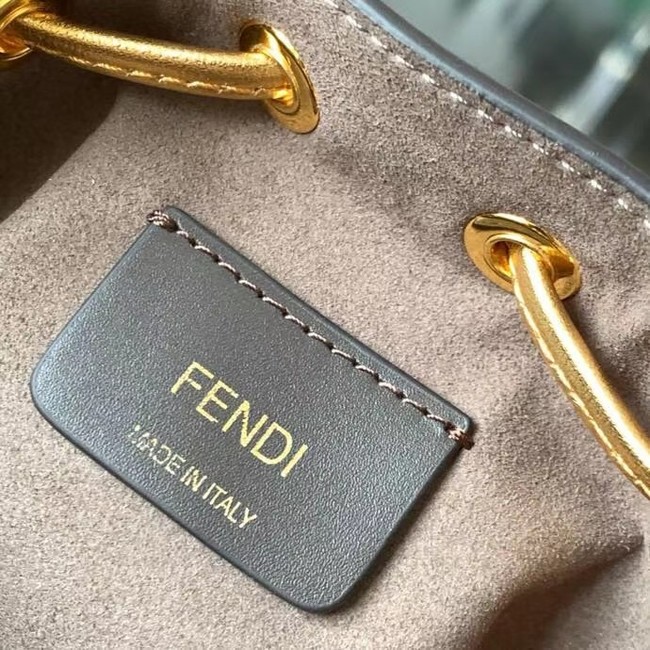 FENDI Mon Tresor leather mini-bag 8BS010AC gold