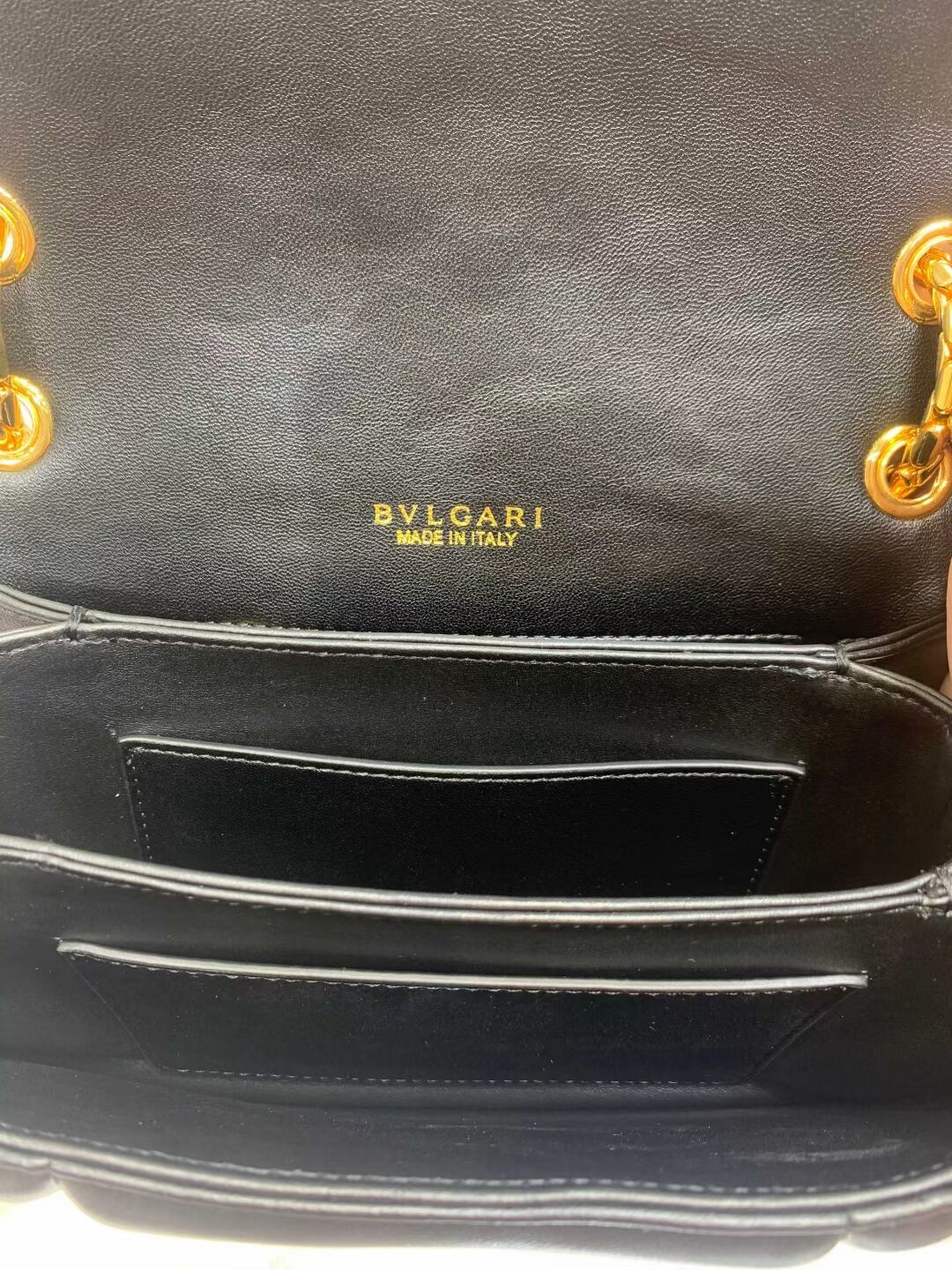 Bvlgari Serpenti Forever leather crossbody bag B282922 Black