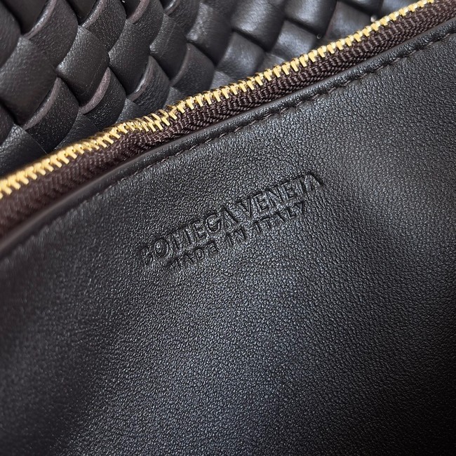 Bottega Veneta Small padded intreccio leather shoulder bag 709418 black
