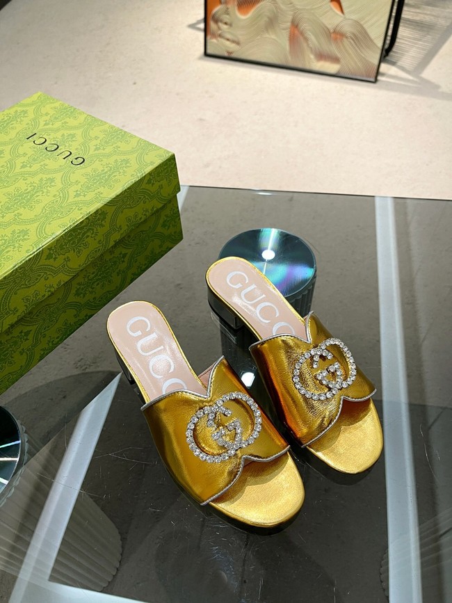 Gucci slipper heel height 2CM 91929-2