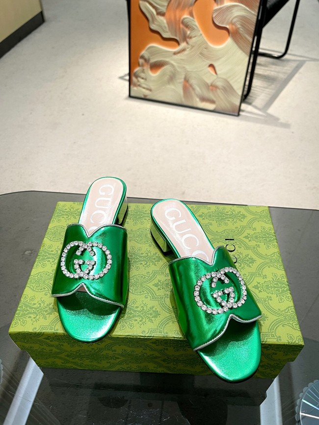 Gucci slipper heel height 2CM 91929-3