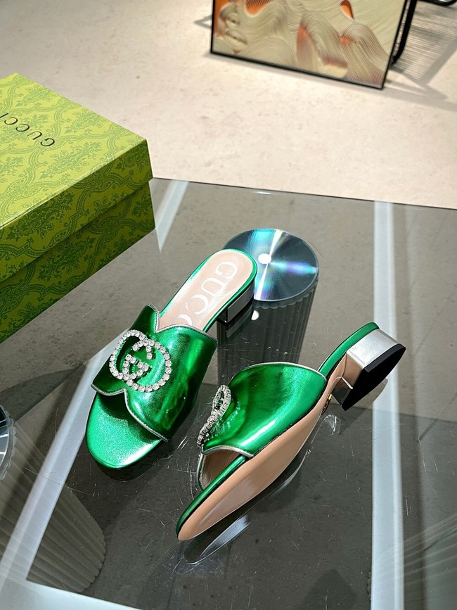 Gucci slipper heel height 2CM 91929-3