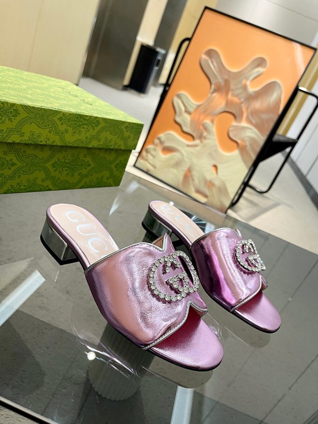 Gucci slipper heel height 2CM 91929-4