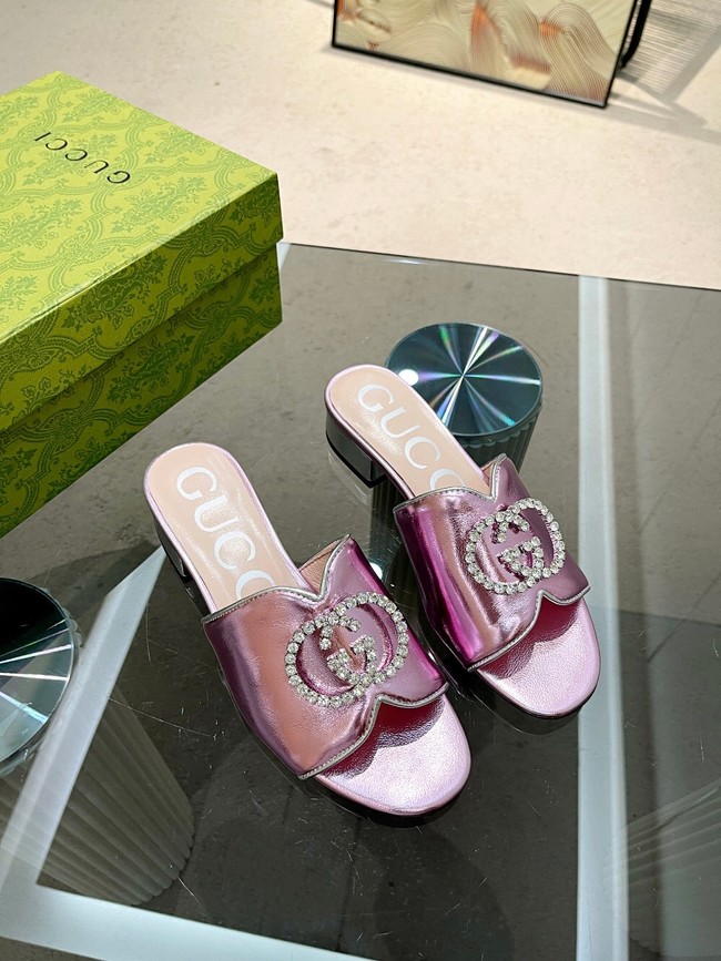 Gucci slipper heel height 2CM 91929-4