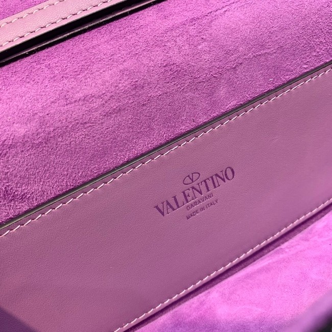 VALENTINO MINI LOCO imitation crystal shoulder bag WB0K53SL dark purple