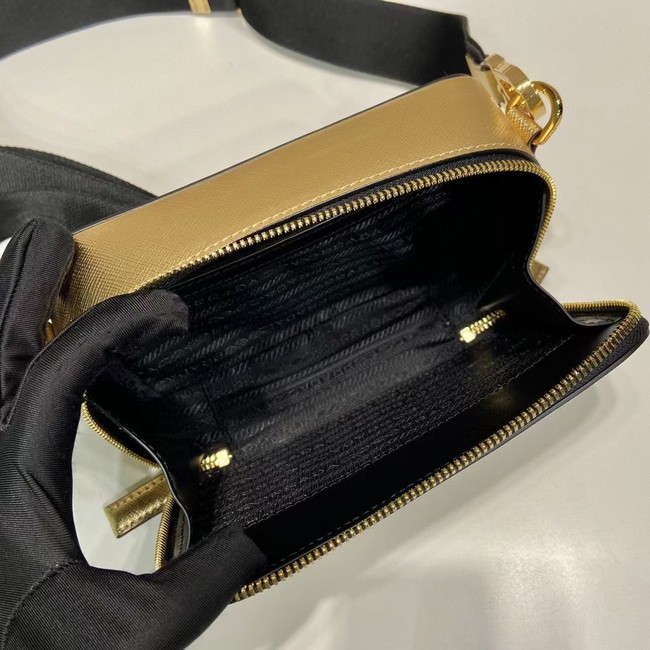 Prada Brique Saffiano leather bag 2VH070 gold