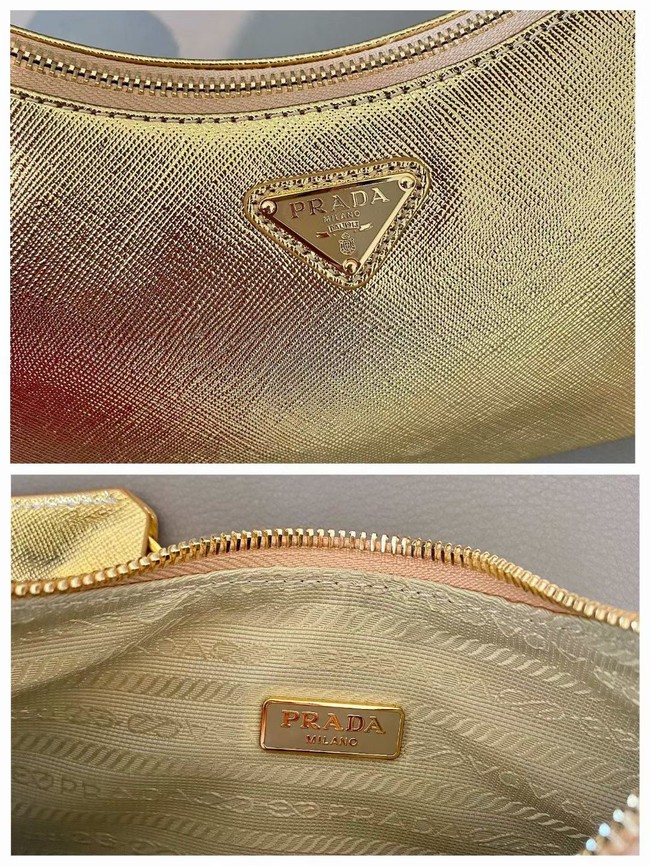 Prada Saffiano leather mini-bag 1BC204B gold