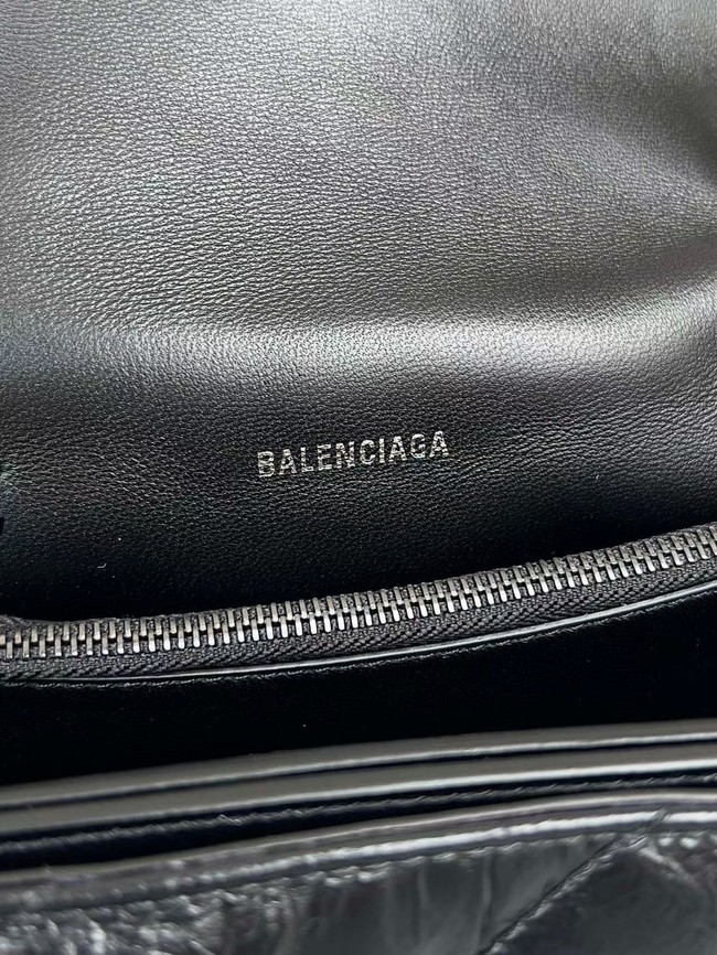 Balenciaga HOURGLASS Wallet With Chain 92885 BLACK