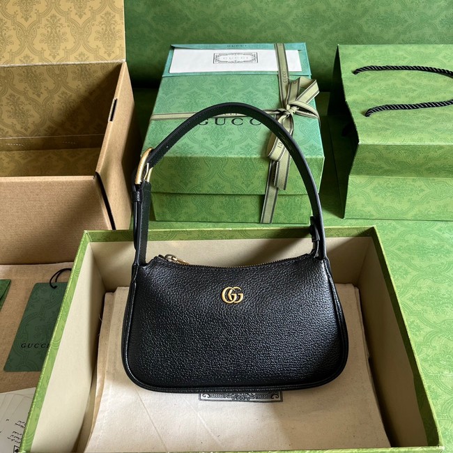 Gucci Aphrodite shoulder bag with Double G 739076 black