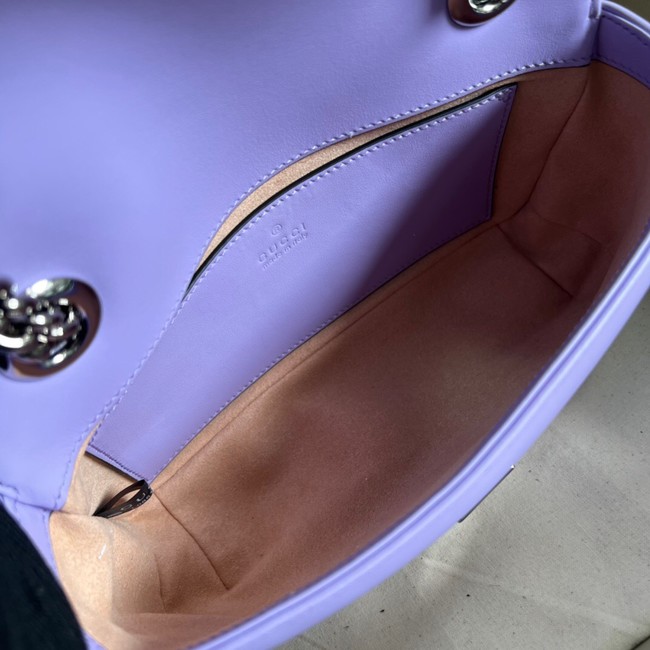 Gucci GG Marmont matelasse shoulder bag 447632 Lilac