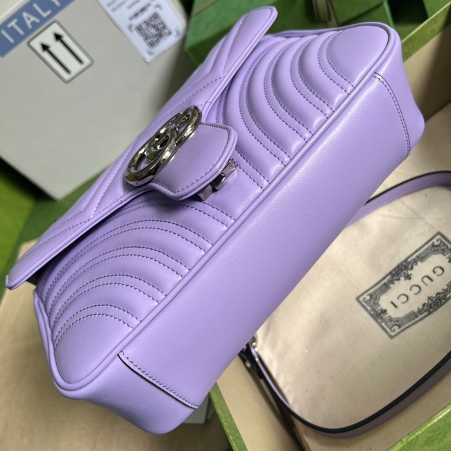 Gucci GG Marmont small shoulder bag 443497 Lilac