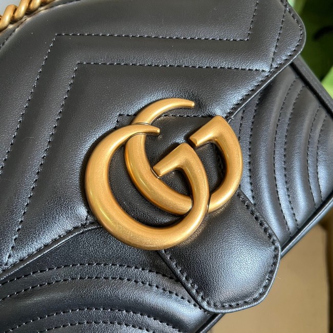 Gucci GG Marmont mini shoulder bag 739682 black