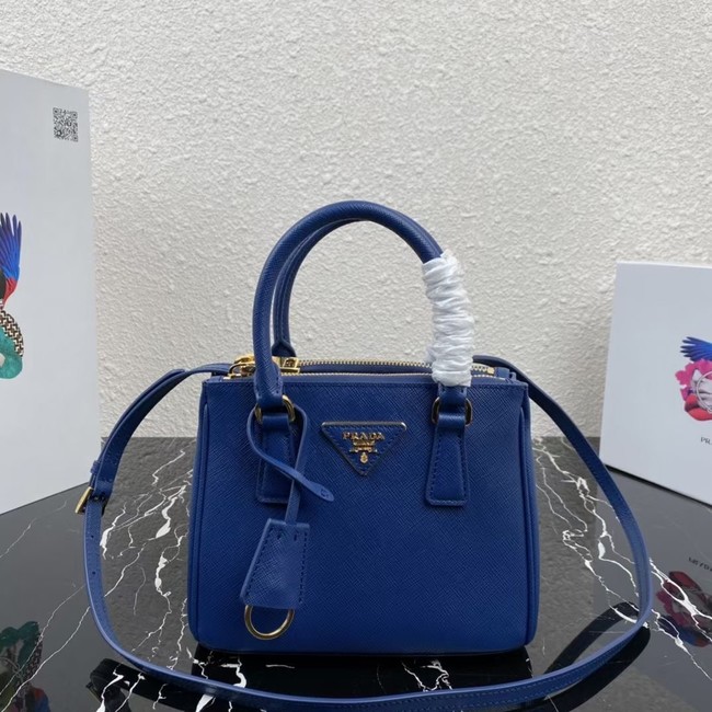 Prada Galleria Saffiano leather mini-bag 1BA906 dark blue
