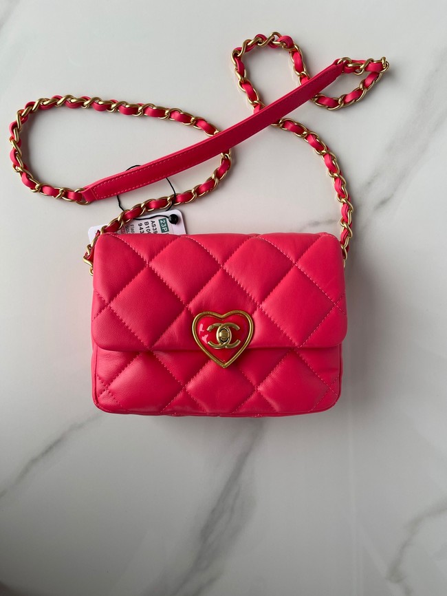 Chanel MINI FLAP BAG AS3979 red