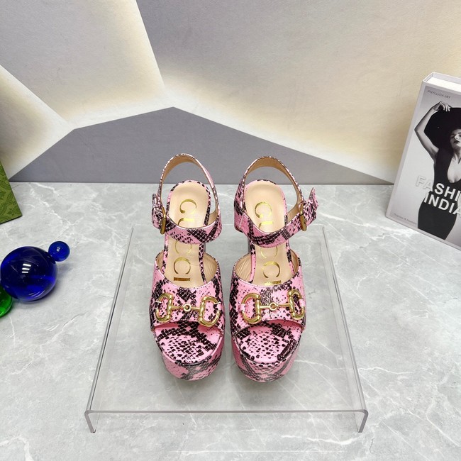 Gucci Womens platform sandal with Horsebit 93256-2