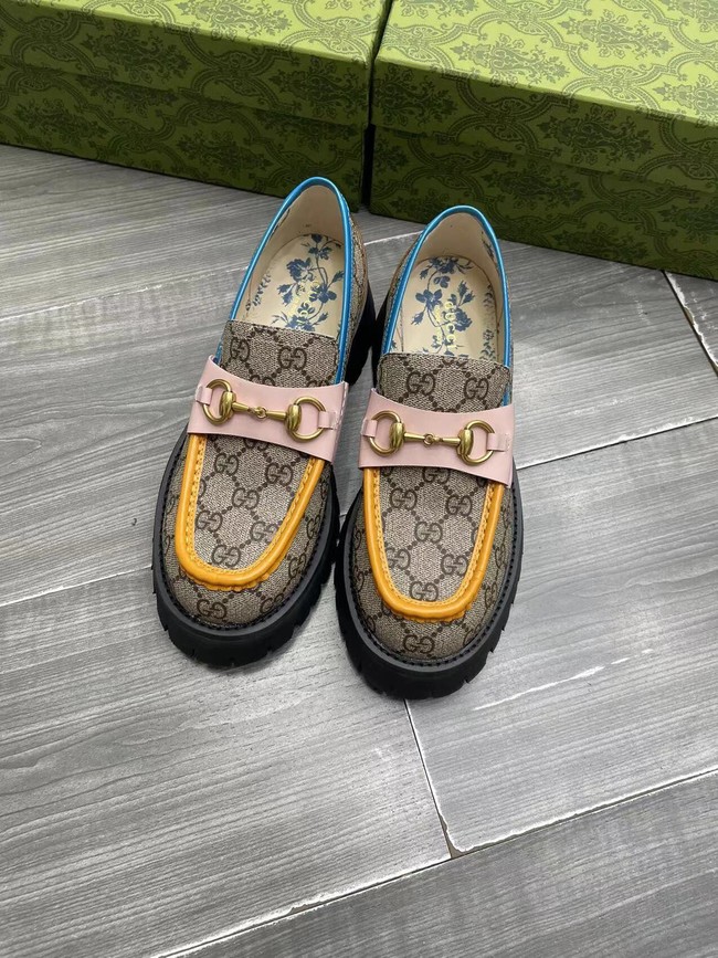 Gucci Womens GG lug sole loafer 93262-2