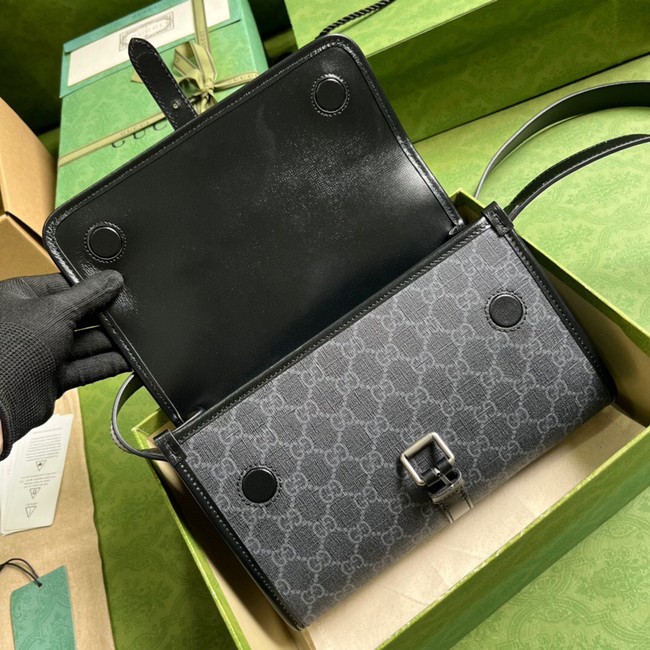 Gucci GG messenger bag with Interlocking G 745679 black