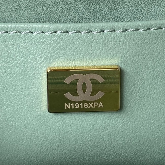 CHANEL SMALL VANITY CASE AS3973 light blue