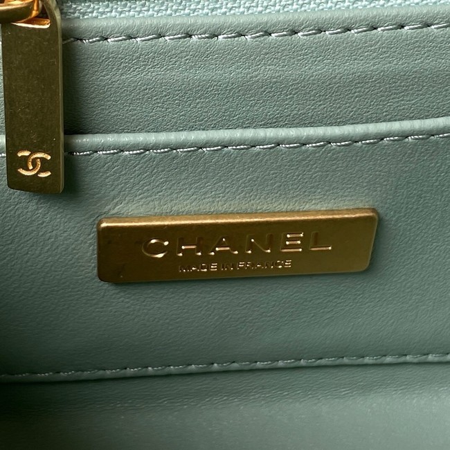 CHANEL SMALL VANITY CASE AS3973 light blue
