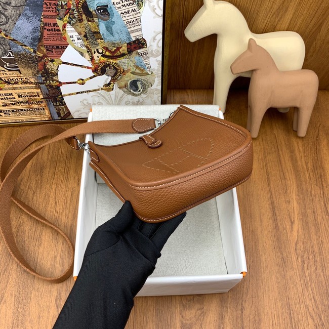 Hermes Evelyne original togo leather mini Shoulder Bag H15655-4