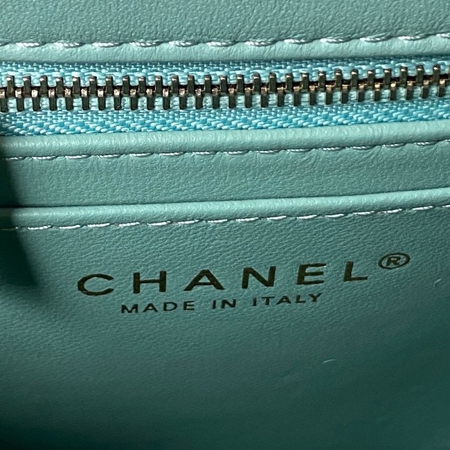 Chanel SMALL FLAP BAG AS4064 sky blue