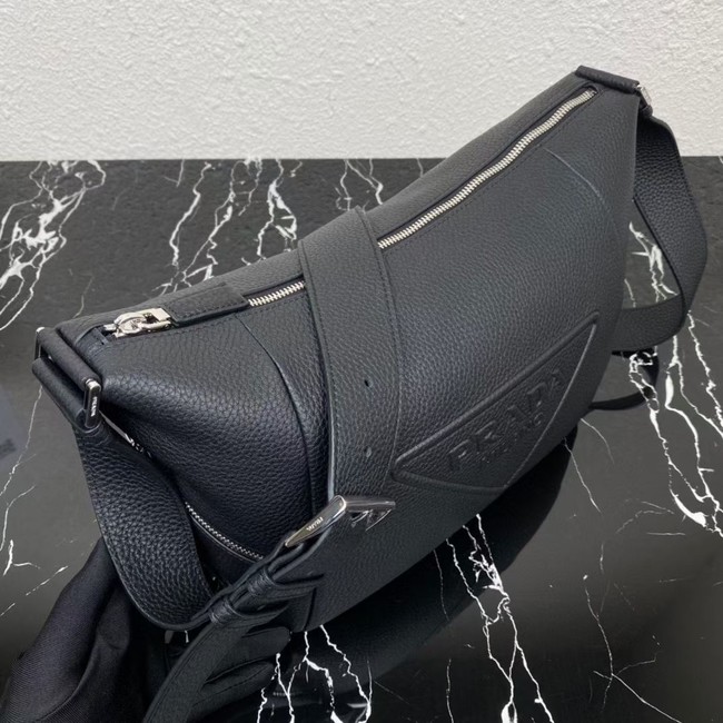 Prada Leather bag with shoulder strap 2VH165 black