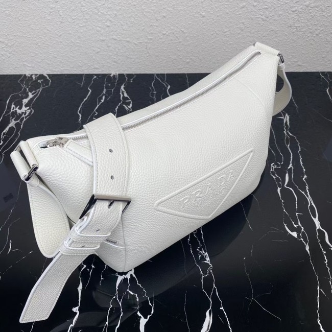 Prada Leather bag with shoulder strap 2VH165 white