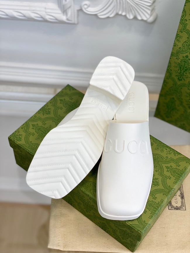 Gucci Womensleather slipper heel height 5.5CM 93401-2