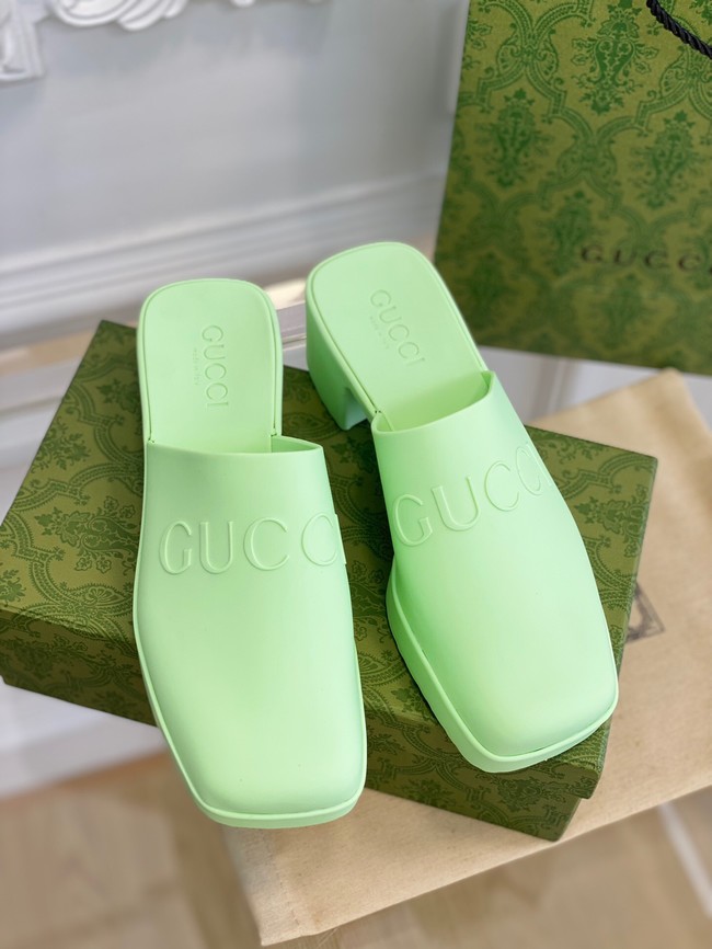 Gucci Womensleather slipper heel height 5.5CM 93401-3