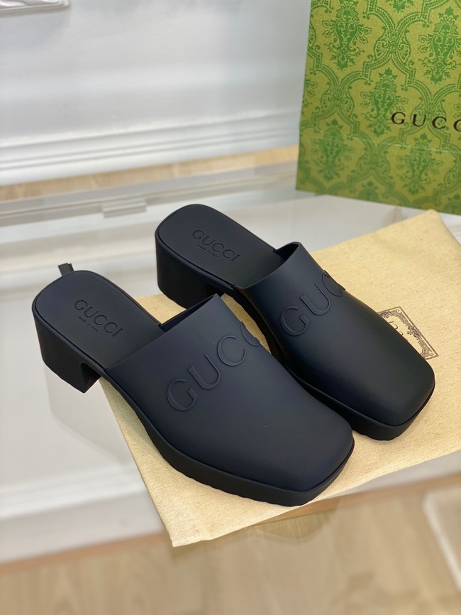 Gucci Womensleather slipper heel height 5.5CM 93401-4