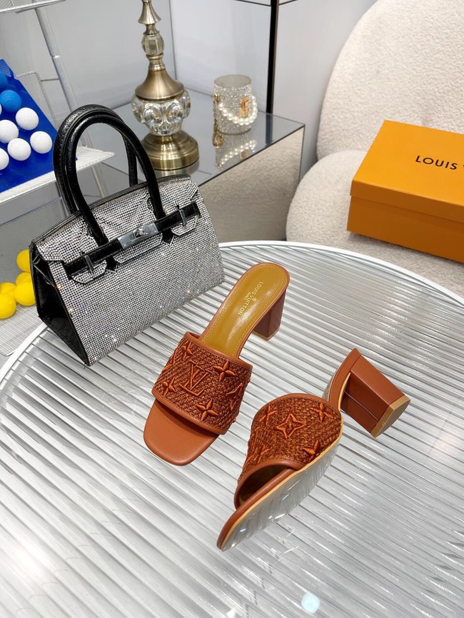 Louis Vuitton slides heel height 6.5CM 93529-5
