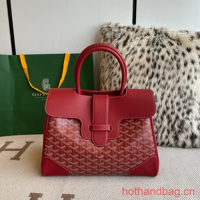 Goyard Calfskin Leather Tote Bag 20300 red