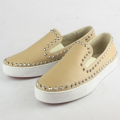 Christian Louboutin Beige Rollerboy Loafers Shoes